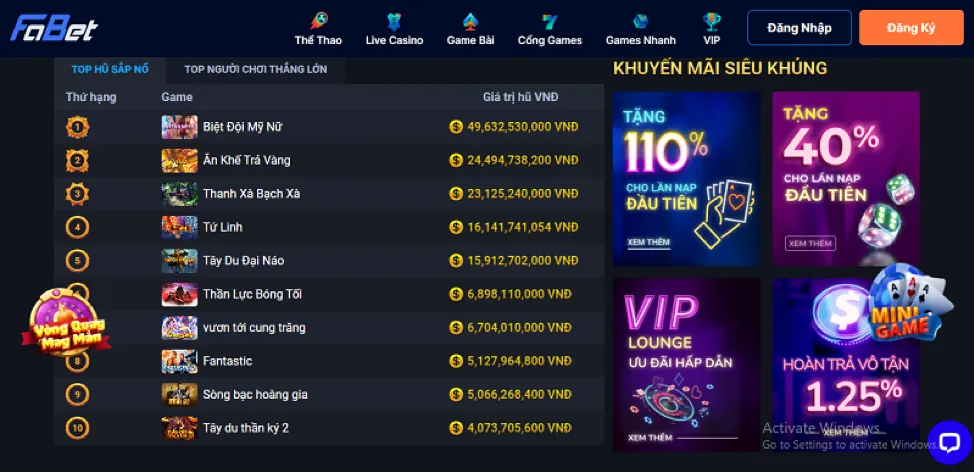 Lợi ích Chương Trình VIP qq188 Login